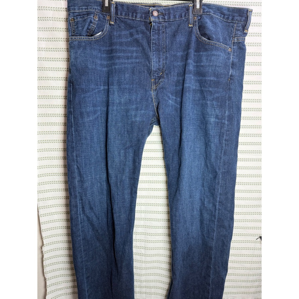 Levis Mens 569 Loose Straight Leg Jeans Dark Wash Indigo Blue Denim Size 40x30